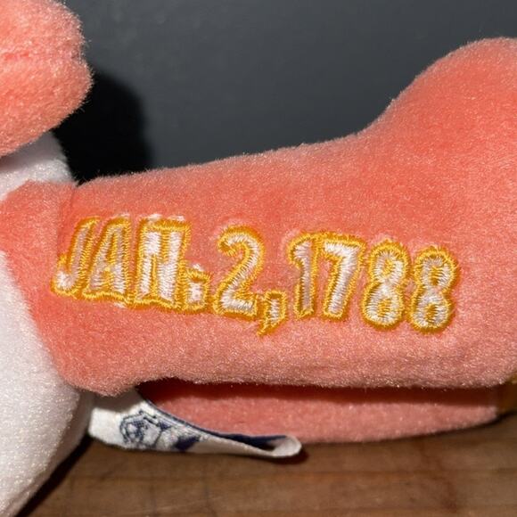 Limited Treasures 1999 quarter on right foot 4th state embroidered coin bear NWT - Picture 6 of 12